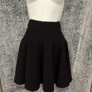 Rehab High Waisted Classic Black Stretchy Skater Skirt
